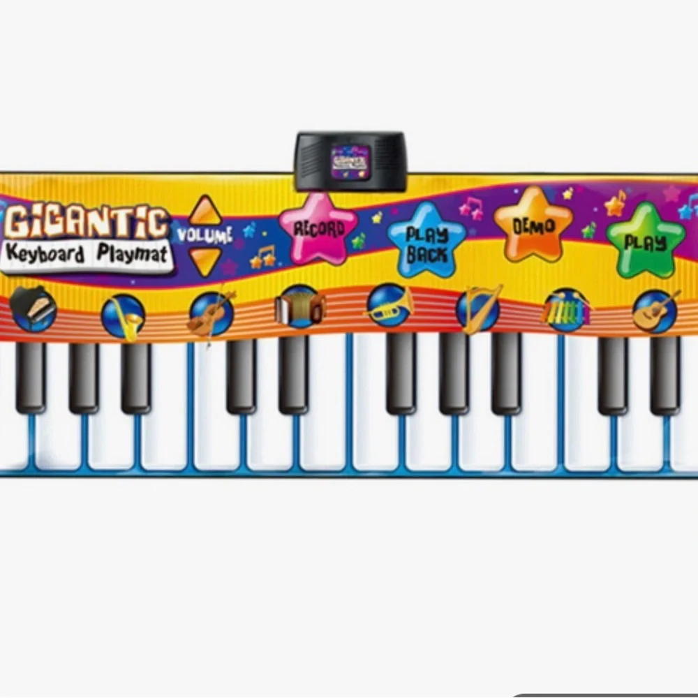 Gigantic Piano Play Mat, Colorful Musical Keyboard Playmat for Kids